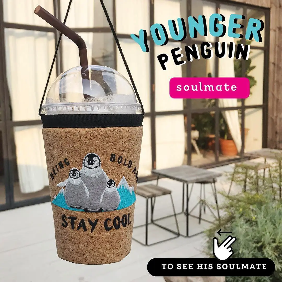 【泰國品牌】ＷILDCOFFEECASE 海獺咖啡杯保冷杯套 ｜ 動物咖啡杯保冷杯套
