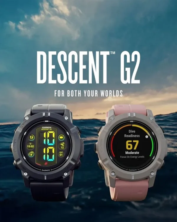 【2025新款｜多種潛水模式＋心率偵測】Garmin Descent G2 潛水電腦錶｜旗艦雙頻GPS 潛水手錶 運動錶二合一🏊